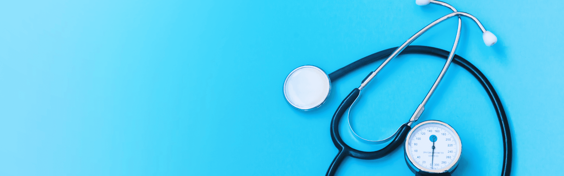 Stethoscope and blood pressure cuff